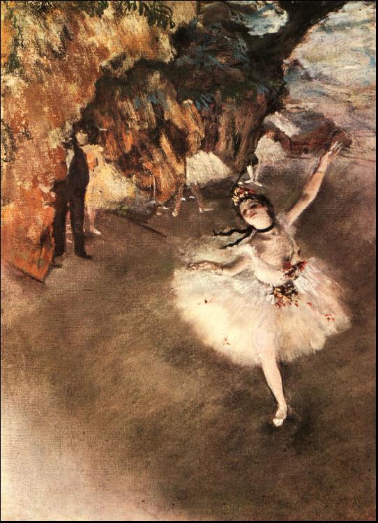 Edgar Degas The Star Dancer on Stage oil painting image